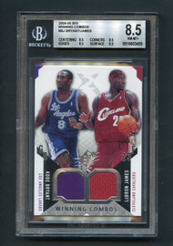 2004 SPX Winning Combos Lebron James & Kobe Bryant Patches BGS 8.5