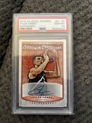 2019 Upper Deck Goodwin Champions Tyler Herro Rookie Auto PSA 10 Gem Mint RC