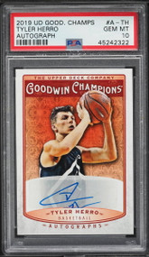 2019 Upper Deck Goodwin Champions Tyler Herro Rookie Auto PSA 10 Gem Mint RC
