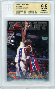 1996 Score Board #15 Kobe Bryant Rookie BGS 9.5 Gem Mint