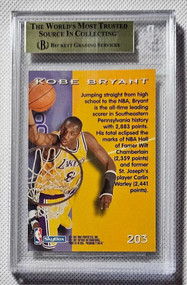 1996 Skybox Premium Kobe Bryant RC #203 BGS 9.5 Gem Mint