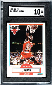 1990 FLEER #26 MICHAEL JORDAN BULLS HOF SGC 10 GEM MINT