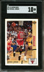 1991 UPPER DECK #44 MICHAEL JORDAN SGC 10 GEM MINT