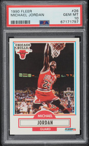 1990 Fleer Basketball Michael Jordan #26 PSA 10 GEM MINT