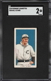 1909-11 T206 Bill Clymer SGC 2 GD