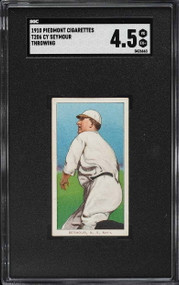 1909-11 T206 Cy Seymour Piedmont 350 THROWING SGC 4.5 VGEX+ (PWCC-A)