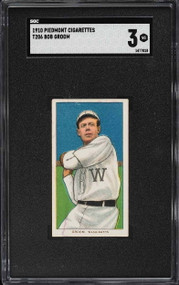 1909-11 T206 Piedmont Bob Groom SGC 3 VG