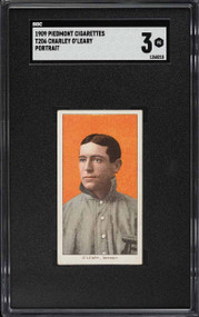 1909-11 T206 Charley O'Leary PORTRAIT SGC 3 VG-Centered