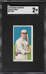 1909-11 T206 Bill O'Hara NEW YORK SGC 2 GD