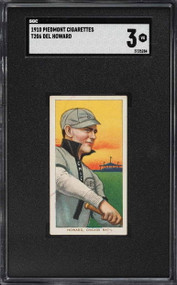 1909-11 T206 Del Howard SGC 3 VG