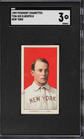 1909-11 T206 Piedmont 150 Kid Elberfeld NEW YORK SGC 3 VG