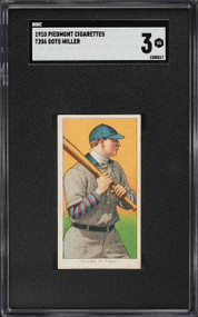 1909-11 T206 Piedmont Dots Miller SGC 3 VG