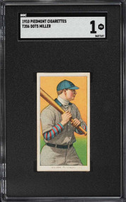 1909-11 T206 Piedmont Dots Miller SGC 1 PR