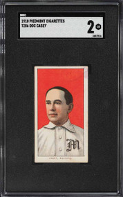 1909-11 T206 Piedmont Doc Casey SGC 2 GD
