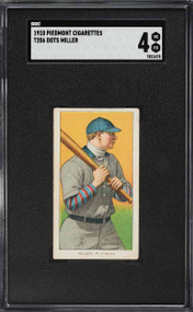 1909-11 T206 Piedmont Dots Miller SGC 4 VGEX