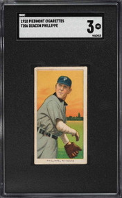 1909-11 T206 Piedmont Deacon Phillippe SGC 3 VG
