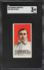 1909-11 T206 Piedmont Fred Mitchell SGC 3 VG