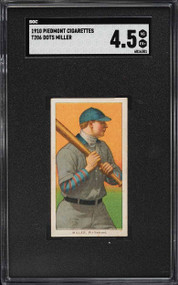 1909-11 T206 Piedmont Dots Miller SGC 4.5 VGEX+