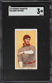 1909-11 T206 Piedmont Danny Hoffman SGC 3 VG