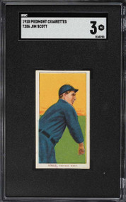 1909-11 T206 Piedmont Jim Scott SGC 3 VG