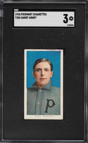 1909-11 T206 Piedmont Harry Arndt SGC 3 VG