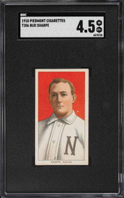 1909-11 T206 Piedmont Bud Sharpe SGC 4.5 VGEX+