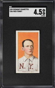 1909-11 T206 Piedmont Fred Tenney SGC 4.5 VGEX+