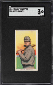 1909-11 T206 Piedmont Gavvy Cravath SGC 3 VG