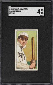 1909-11 T206 Piedmont Mike Donlin WITH BAT SGC 4 VGEX