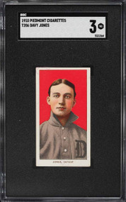 1909-11 T206 Piedmont Davy Jones SGC 3 VG