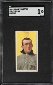 1909-11 T206 Piedmont Ed Killian PORTRAIT SGC 1 PR