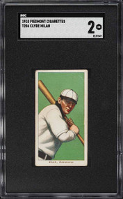 1909-11 T206 Piedmont Clyde Milan SGC 2 GD
