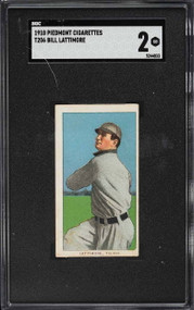 1909-11 T206 Bill Lattimore SGC 2 GD