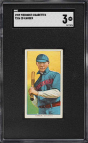 1909-11 T206 Piedmont Ed Karger SGC 3 VG