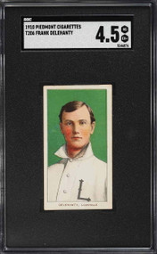 1909-11 T206 Piedmont Frank Delehanty SGC 4.5 VGEX+