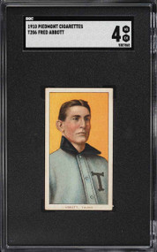 1909-11 T206 Piedmont Fred Abbott SGC 4 VGEX