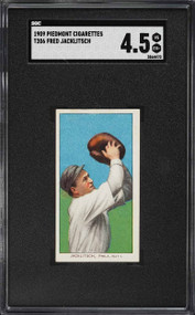 1909-11 T206 Piedmont Fred Jacklitsch SGC 4.5 VGEX+