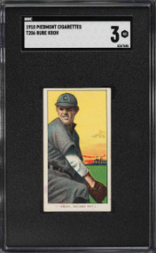 1909-11 T206 Piedmont 350 Rube Kroh SGC 3 VG