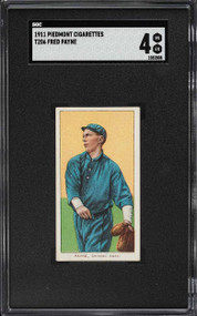 1909-11 T206 Piedmont Fred Payne SGC 4 VGEX