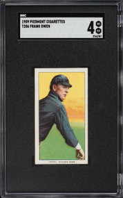 1909-11 T206 Piedmont Frank Owen SGC 4 VGEX