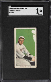 1909-11 T206 Piedmont 150 Mike Donlin SEATED SGC 1 PR