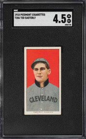1909-11 T206 Piedmont 350 Ted Easterly SGC 4.5 VGEX+-Centered
