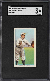 1909-11 T206 Admiral Schlei CATCHING SGC 3 VG