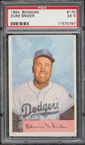 1954 Bowman Duke Snider #170 PSA 5 EX-HOF Dodgers