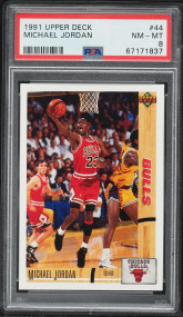 1991 Upper Deck Basketball Michael Jordan #44 PSA 8 NM-MT