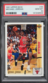 1991 Upper Deck Basketball Michael Jordan #44 PSA 10 GEM MINT