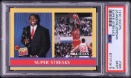 1990 Hoops Super Streaks Magic Johnson & Michael Jordan #385 PSA 9 MINT