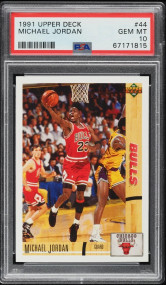 1991 Upper Deck Basketball Michael Jordan #44 PSA 10 GEM MINT