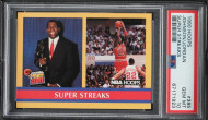 1990 NBA Hoops Michael Jordan Magic Johnson #385 Super Streaks PSA 10 Gem Mint