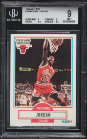 1990 Fleer Basketball Michael Jordan #26 BGS 9 MINT (2* 9.5)